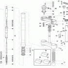 TE-SM 610ie Front fork assembly