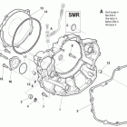 SMR 450-510-TC-TXC 250-450-510-TE 250-450-510 R.h. half crankcase covers