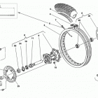 CR-WR-WR U.S.A. 125 Заднее колесо