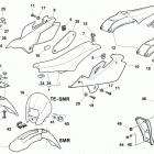 TC-TE 250-450-510-SMR 400-450-510 Panel, fenders, seat, plate holder