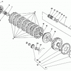 CR, WR, WR U.S.A. 125 Clutch, primary drive