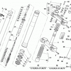 CR, WR, WR U.S.A. 125 Front fork assembly (cr 125)