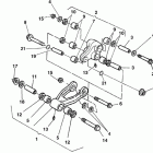 CR, WR, WR U.S.A. 125 Rear suspension linkage