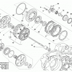 SM 450 RR Primary drive, clutch