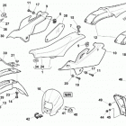 CR, WR, WR U.S.A. 125 Panel, fenders, seat, plate holder