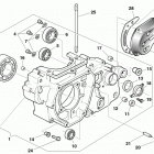 SM 450 RR L.h. half crankcase