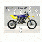 CR, WR, WR U.S.A. 125 Trim (colour code e) (u.s.a.)