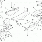 TE - SM 610 Panel, fenders, seat