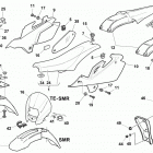 TC-TE 250-450-510-SMR 400-450-510 Panel, fenders, seat, plate holder