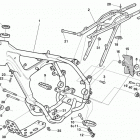 SM 450 RR Frame, foot rests - cadre, repose pieds - rahmen, ...