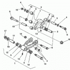 WR 250, WR 250 U.S.A. Rear suspension linkage