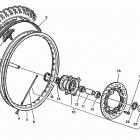 CR, WR, WR U.S.A. 125 Front wheel (cr, wr 125)