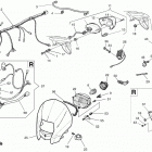 CR, WR, WR U.S.A. 125 Electric sys., plate holder, headlamp fairing (wr,...