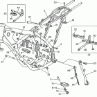 WR 250, WR 250 U.S.A. Frame, foot rests