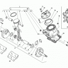 WR, CR 125 Cylinder head, cylinder, piston, crankshaft