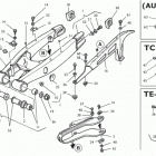 TC 250-450-TE 250-450-SM 450 R Rear swing arm