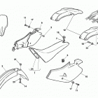 WR, CR 125 Panel, fenders, seat