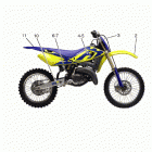 WR, CR 125 Decalcomanie-trim (cr 125-wr 125 usa)