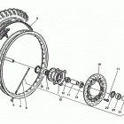 WR, CR 125 Переднее колесо