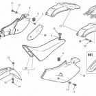 TC 250-450-TE 250-450-SM 450 R Panel, fenders, seat