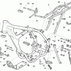 TC 250-450-TE 250-450-SM 450 R Frame, foot rests