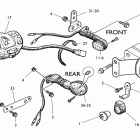 TE 570-SM 570 R Blinkers, horn