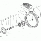 TE, TC 570-SM 570 R Заднее колесо