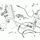 TE, TC 570-SM 570 R Handlebar and controls (dell'orto)