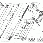WR, CR 125 Front fork assembly