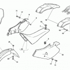 WR, CR 250-WR 360 Panel, fenders, seat