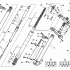 WR, CR 250-WR 360 Front fork assembly