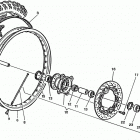 WR, CR 125 Переднее колесо