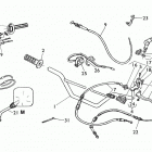 TE, TC 570-SM 570 R Handlebar and controls (mikuni)