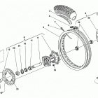 WR, CR 125 Rear wheel (wr 125 usa)