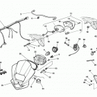 WR, CR 250-WR 360 Electric sys., plate holder, headlamp fairing