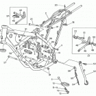 WR, CR 250-WR 360 Frame, foot rests