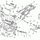 TE 400-TE-TC 570-SM 570 R Frame, foot rests