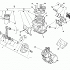 WR - CR 250-WR 360 Cylinder head, cylinder, piston, crankshaft (wr - ...
