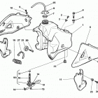 WR - CR 250-WR 360 Gas tank, panel