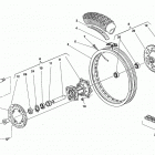 WR - CR 250-WR 360 Заднее колесо