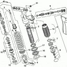 WR - CR 125 Задний амортизатор