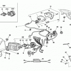 WR - CR 125 Electric system, plate holder, number holder (wr 1...