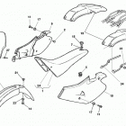 WR - CR 250-WR 360 Side panel, owner's manual