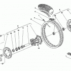 WR-CR-WR U.S.A. 125 Заднее колесо