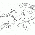 WR-CR-WR U.S.A. 125 Side panel, fenders, seat