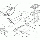 SM 610 R Panel, fenders, seat