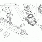 WR-CR-WR U.S.A. 125 Cylinder head, cylinder, piston, crankshaft