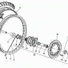 WR-CR-WR U.S.A. 125 Переднее колесо