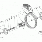 WR-WR U.S.A. 250-360-CR 250 Заднее колесо