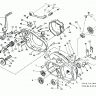 SM 610 R L.h. half crankcase, starting